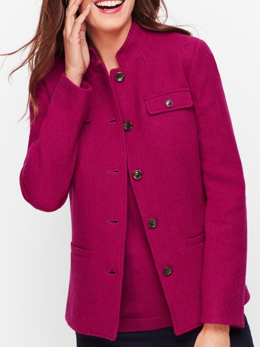 Talbots Wool-Blend Jacket. New. 8 Petite.